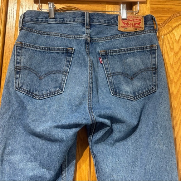 Levi's 505 Red Tab Straight Fit Jeans 32x30 - Picture 8 of 12